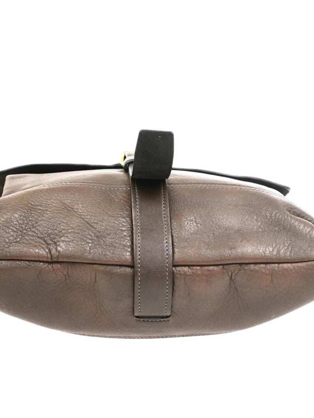 PRADA Logo Crossbody Messenger Shoulder Bag Leather Brown GHW Italy 87KD156 - Picture 6 of 14